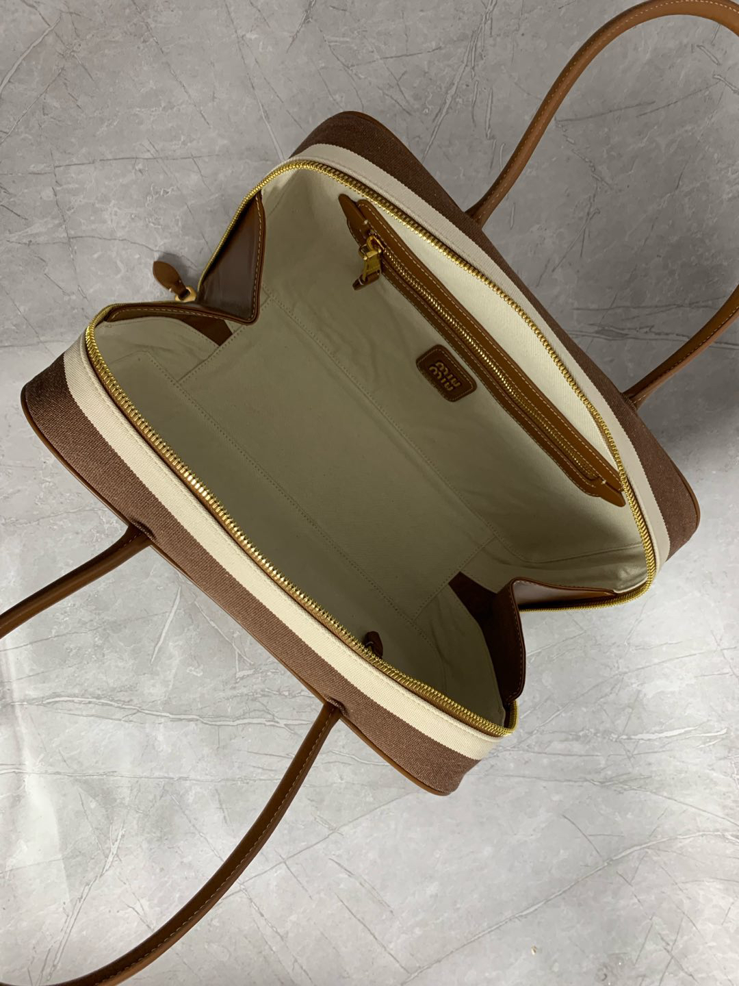Miu Miu Beau canvas bag 5BB163