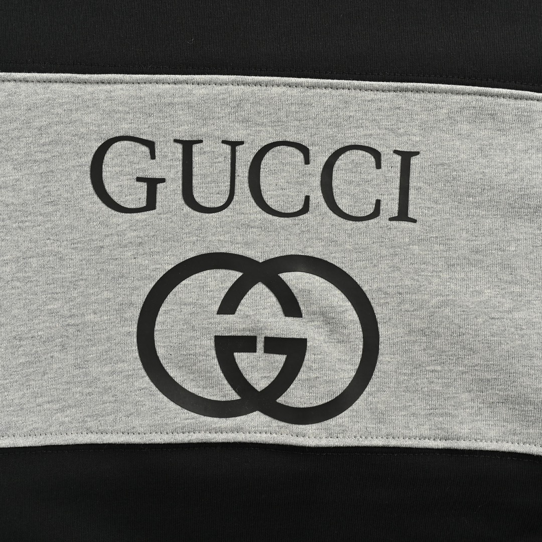 Gucci 24Fw Double G colorblock crewneck sweatshirt