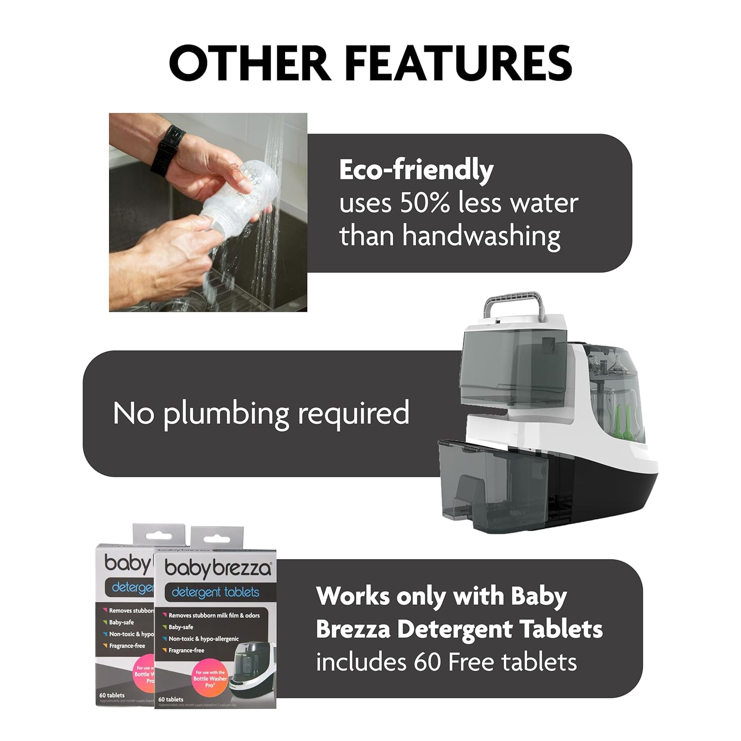 Baby Brezza Bottle Washer Pro All in One Machine Cleans Bottles