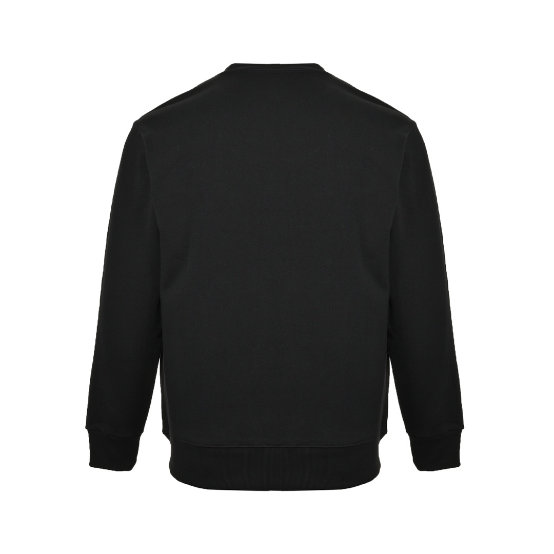 Prada 24Fw crew neck sweatshirt with small letter triangle logo on chest