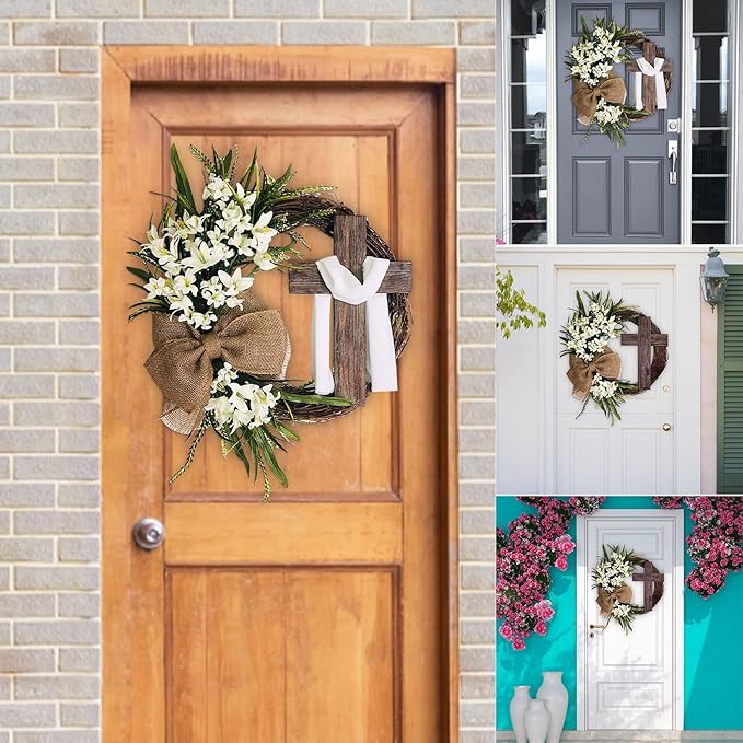 Easter Cross Wreath Decorations