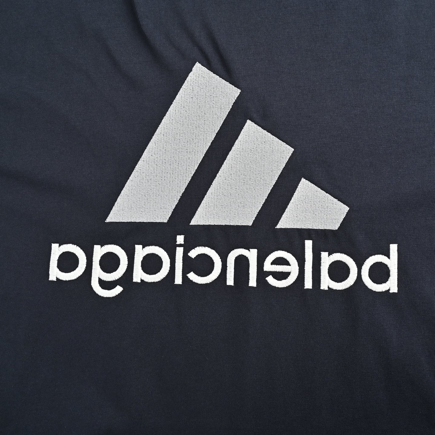 Balenciaga & Adidas co-branded double-sided embroidered logo short sleeves