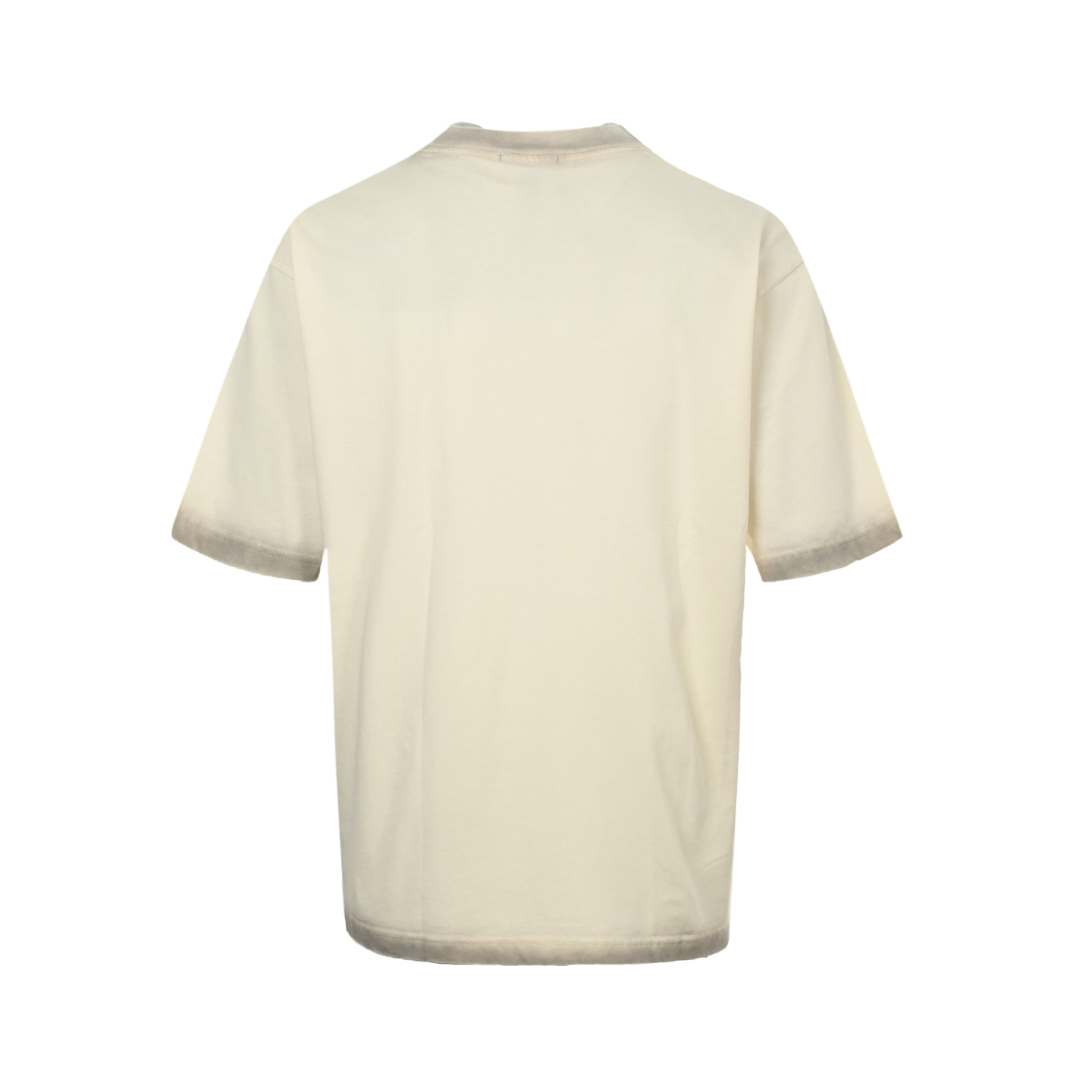 Balenciaga Washed Embroidered Lock Letter Short Sleeve