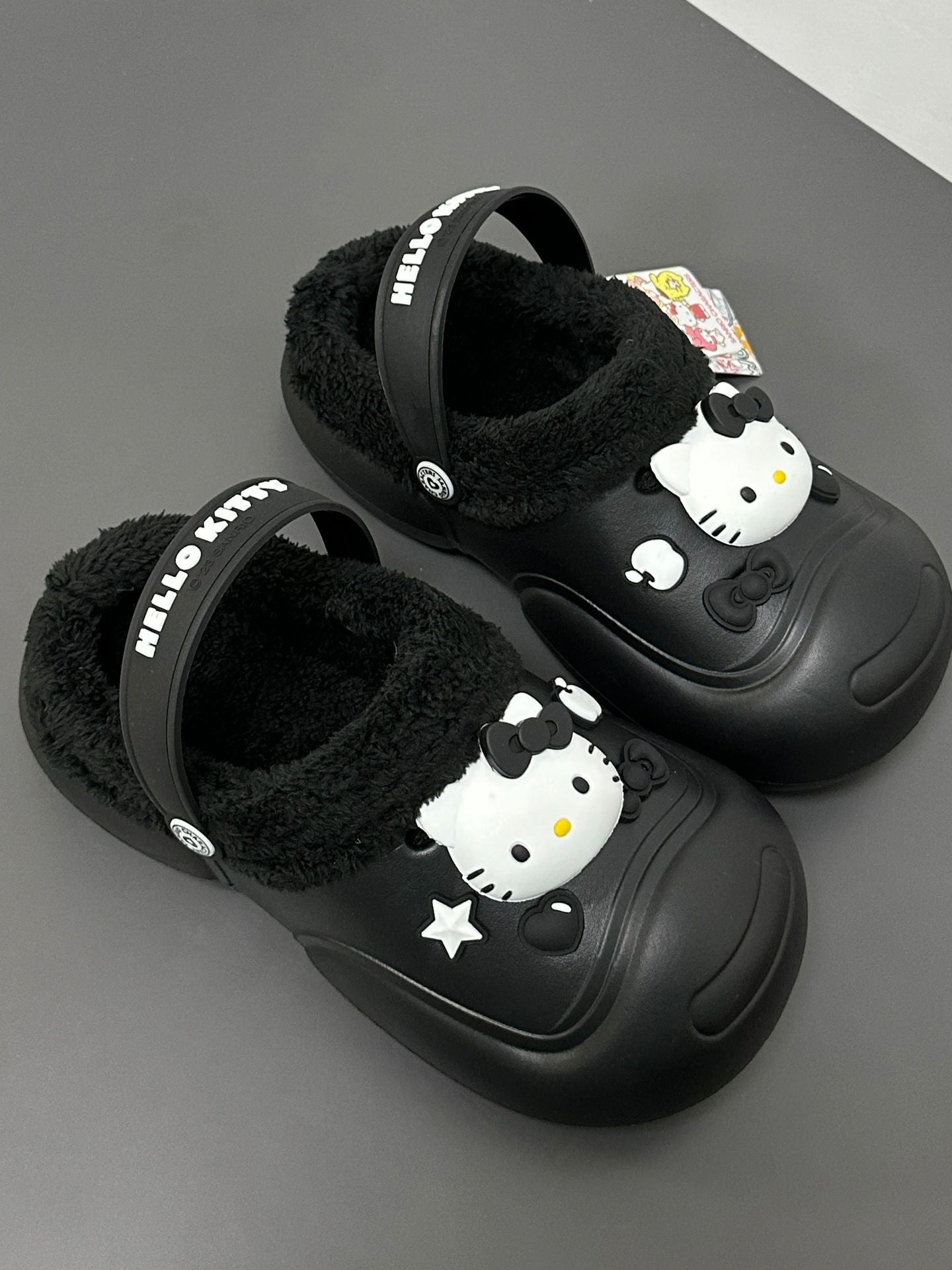 KT Slides Fuzzy for Women Slippers Winter Warm Plush Comfy Non-Slip Waterproof House Cloud Slide Slippers for Indoor Outdoor