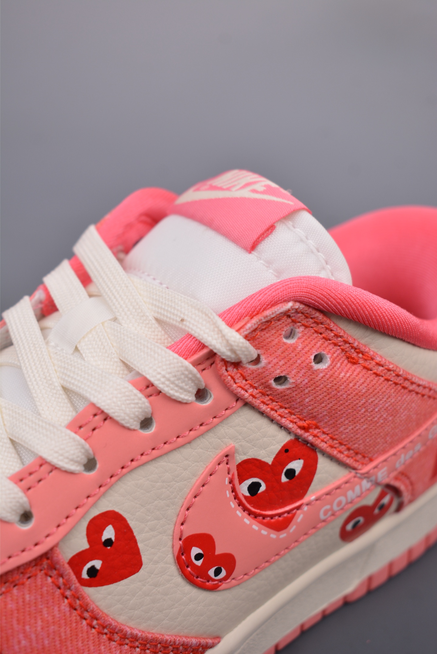 Comme des Garcons x Nike By You SB Dunk Low Retro SP Pink Beige KK1333-023