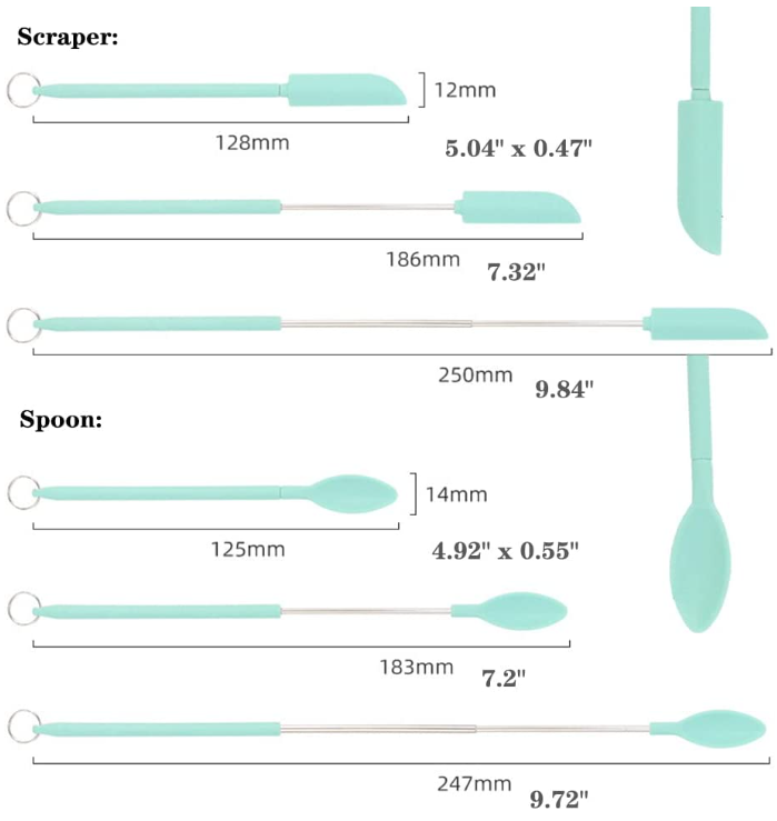 Mini Silicone Telescopic Spatula And Scraper-BUY 3 GET 2 FREE & FREE SHIPPING