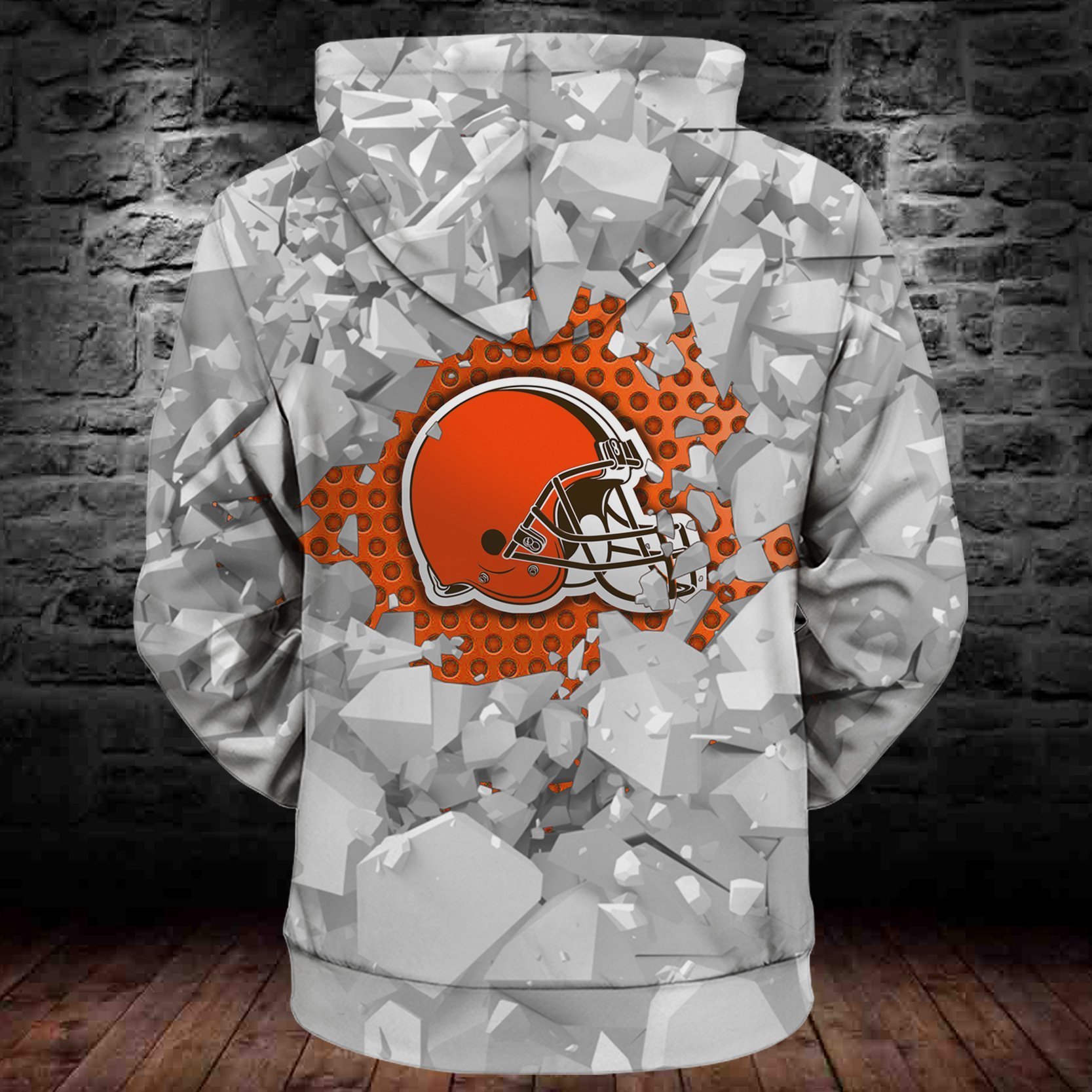 BROWNS HOODIE 3D ICE15