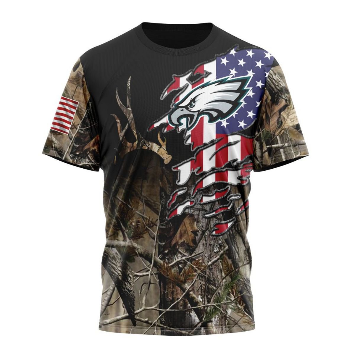 PHILADELPHIA EAGLES 3D HOODIE CAMO REALTREE HUNTING