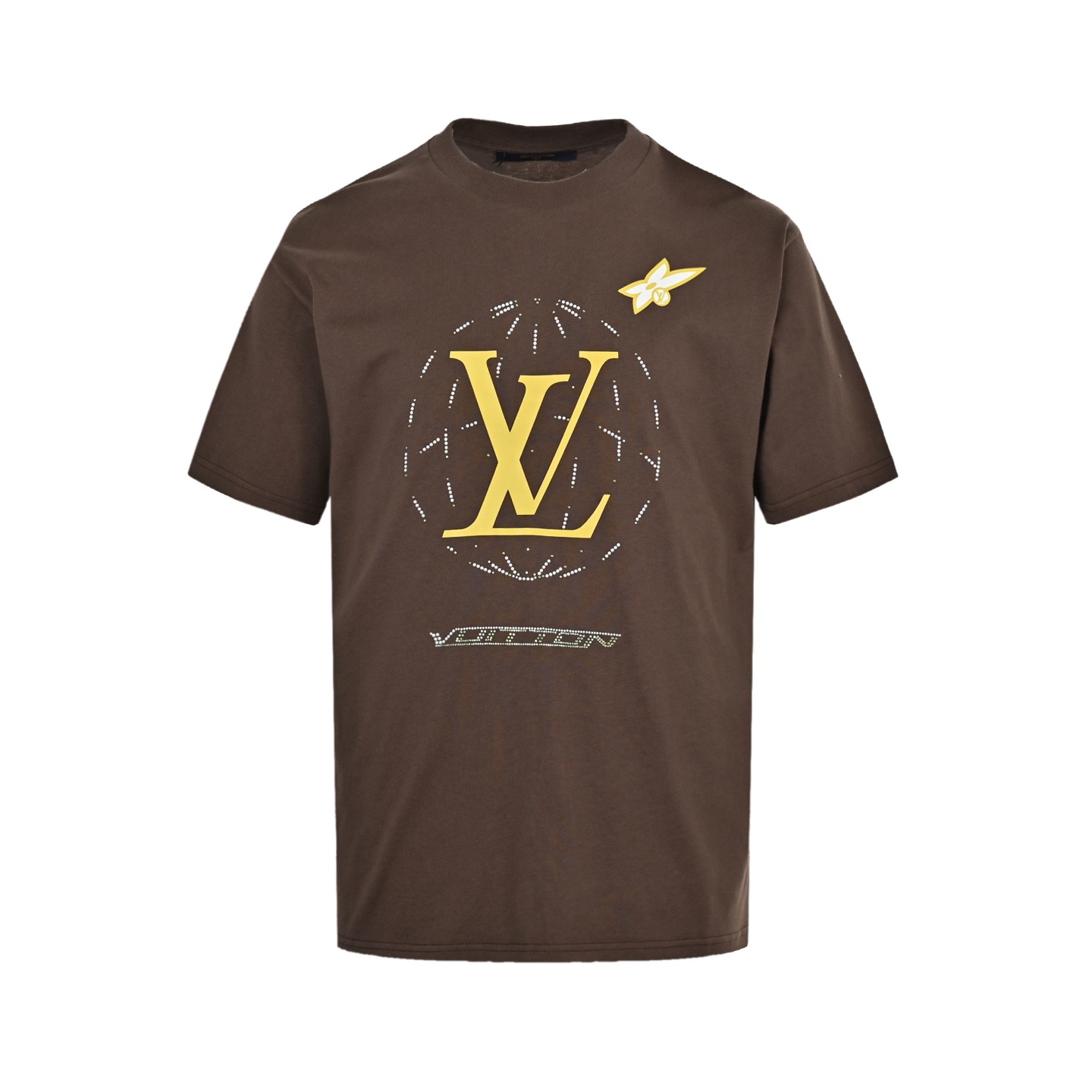Louis Vuitton 25ss rhinestone short sleeve