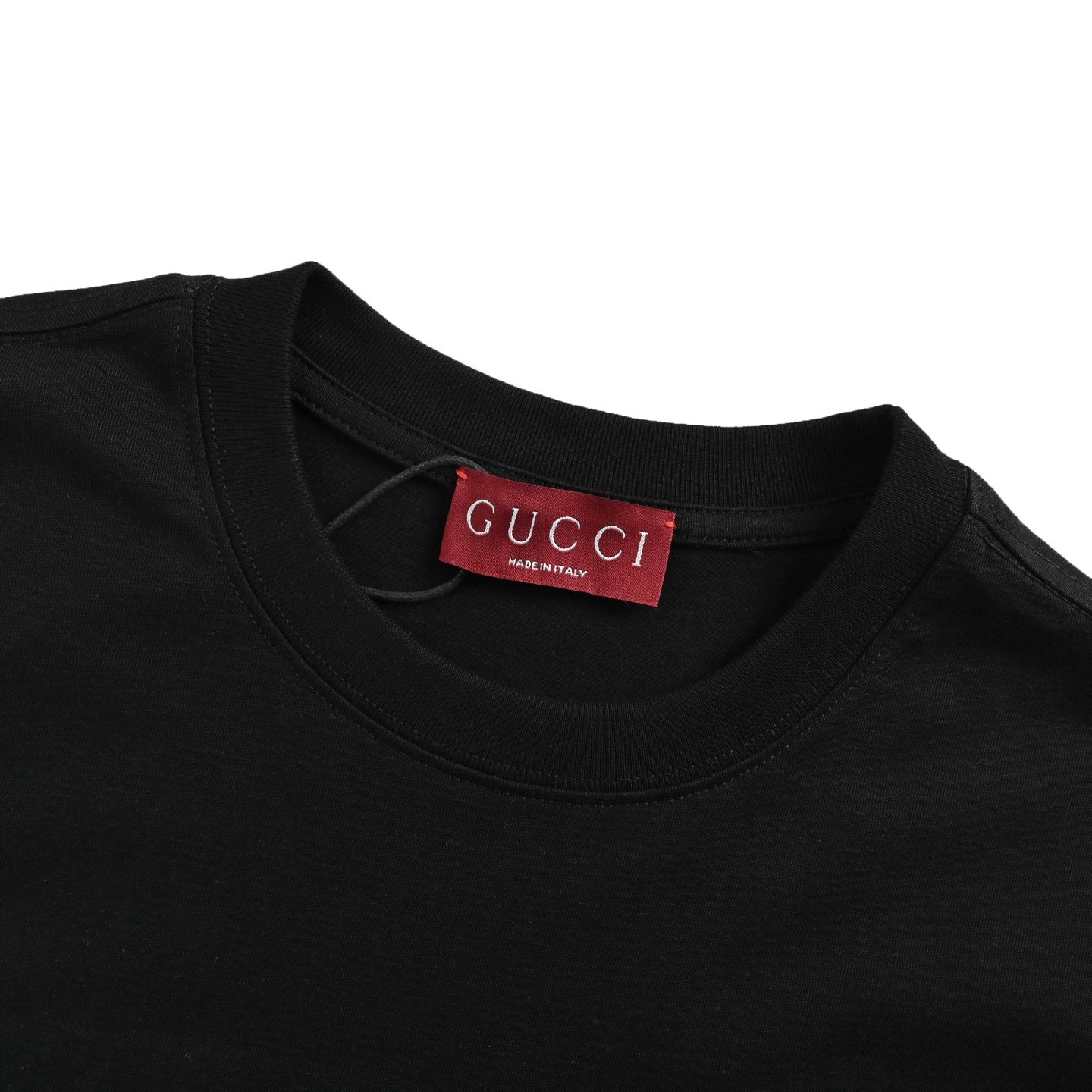 Gucci 25ss dark pattern embroidered letter short sleeve
