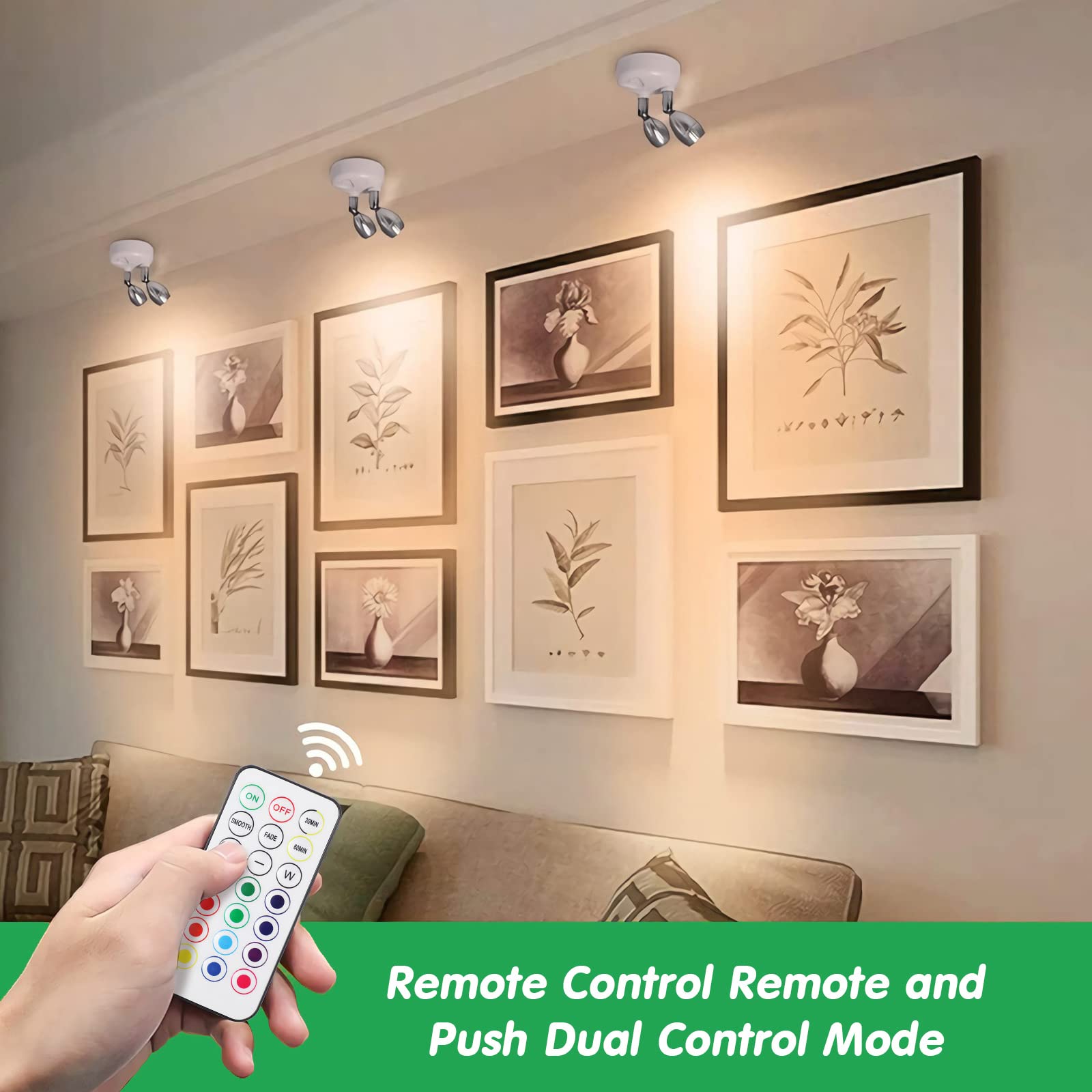 🔥ON SALE🔥Dual Head RGB LED Spotlight with Remote