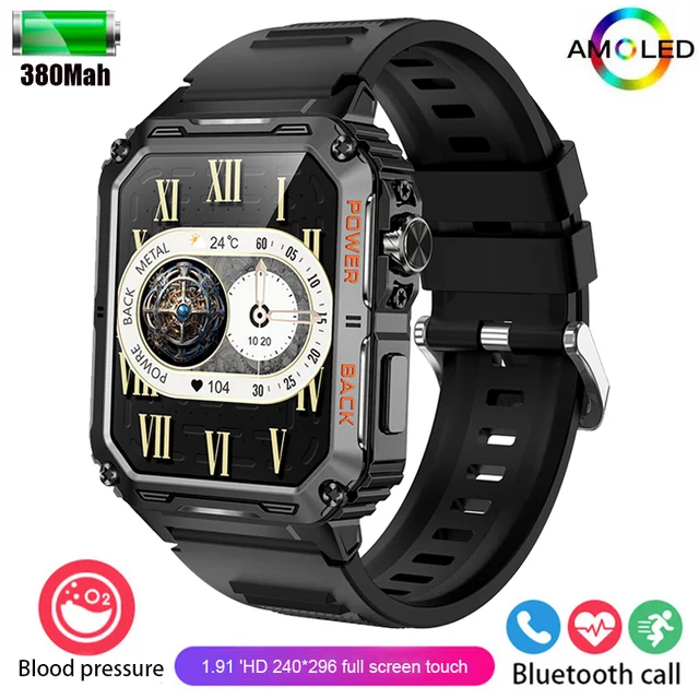 2024 New Men's smartwatch Bluetooth Headset HD Bluetooth Call Business Outdoor Sports IP68 Waterproof watch for Android iOS