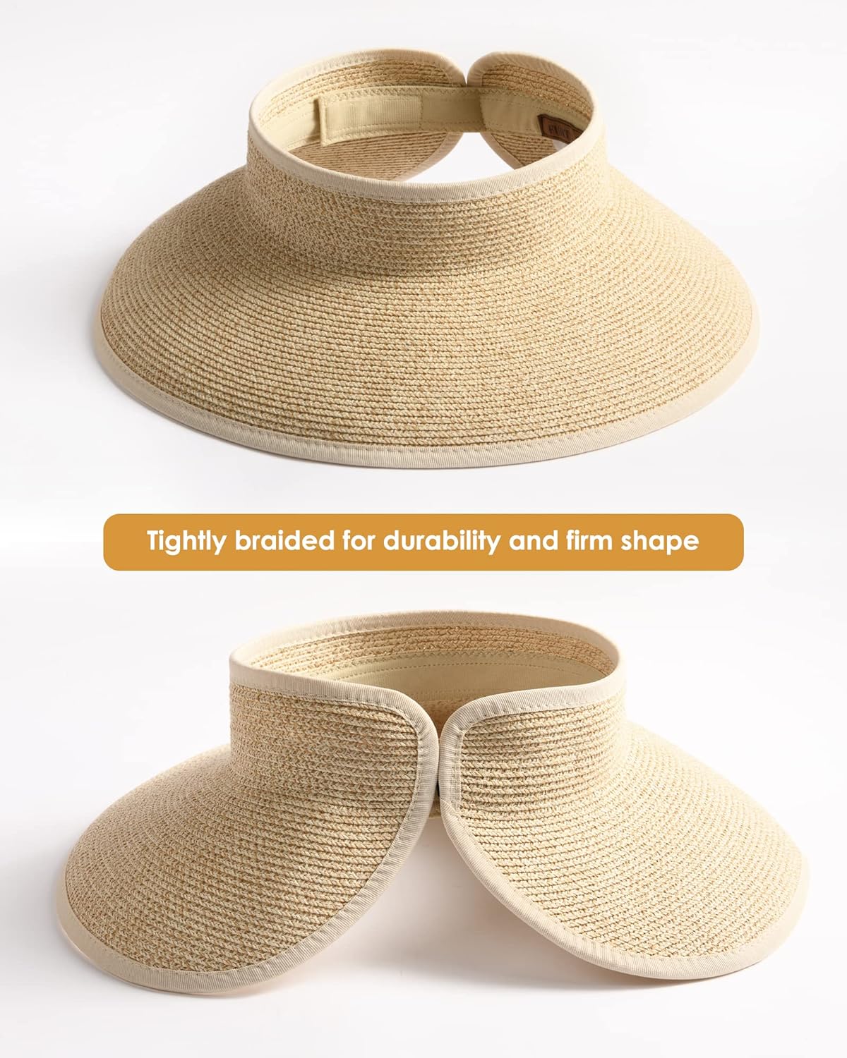 🔥🔥Foldable UV UPF Straw Wide Brim Sun Visor Hats - Buy 2 Get Free Shipping Now!!!