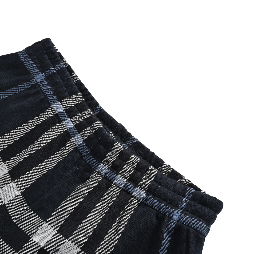 Burberry 24ss check knit shorts