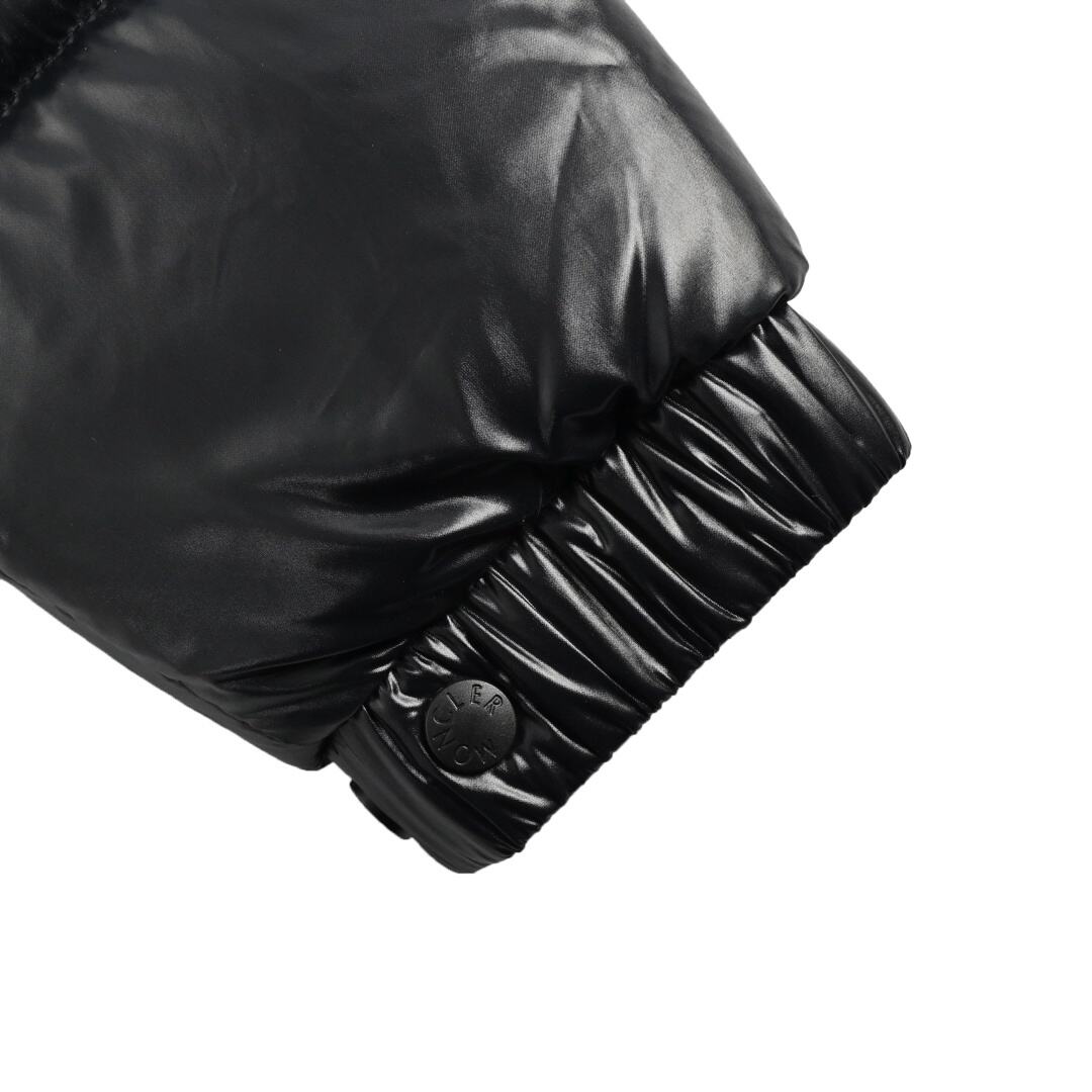 Moncler stand collar large arm logo down jacket