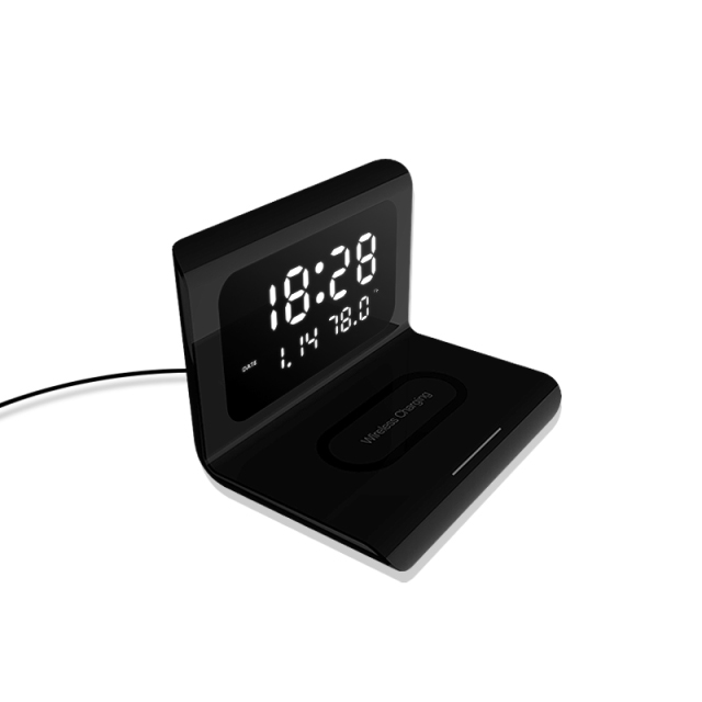 🎉Winter Sale 30% OFF - New Creative Wireless Phone Charging Station With Digital Alarm Clock