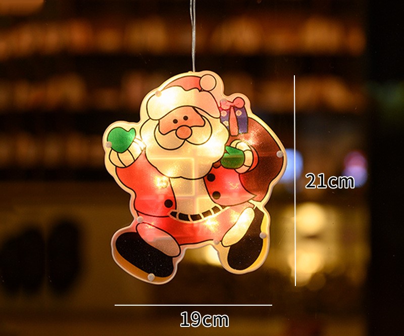 New painted suction cup led lights for Christmas