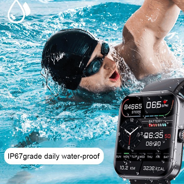 All day monitoring of heart rate and blood pressure Bluetooth fashion watch（Support 24 languages）（ Buy 2 free shipping）