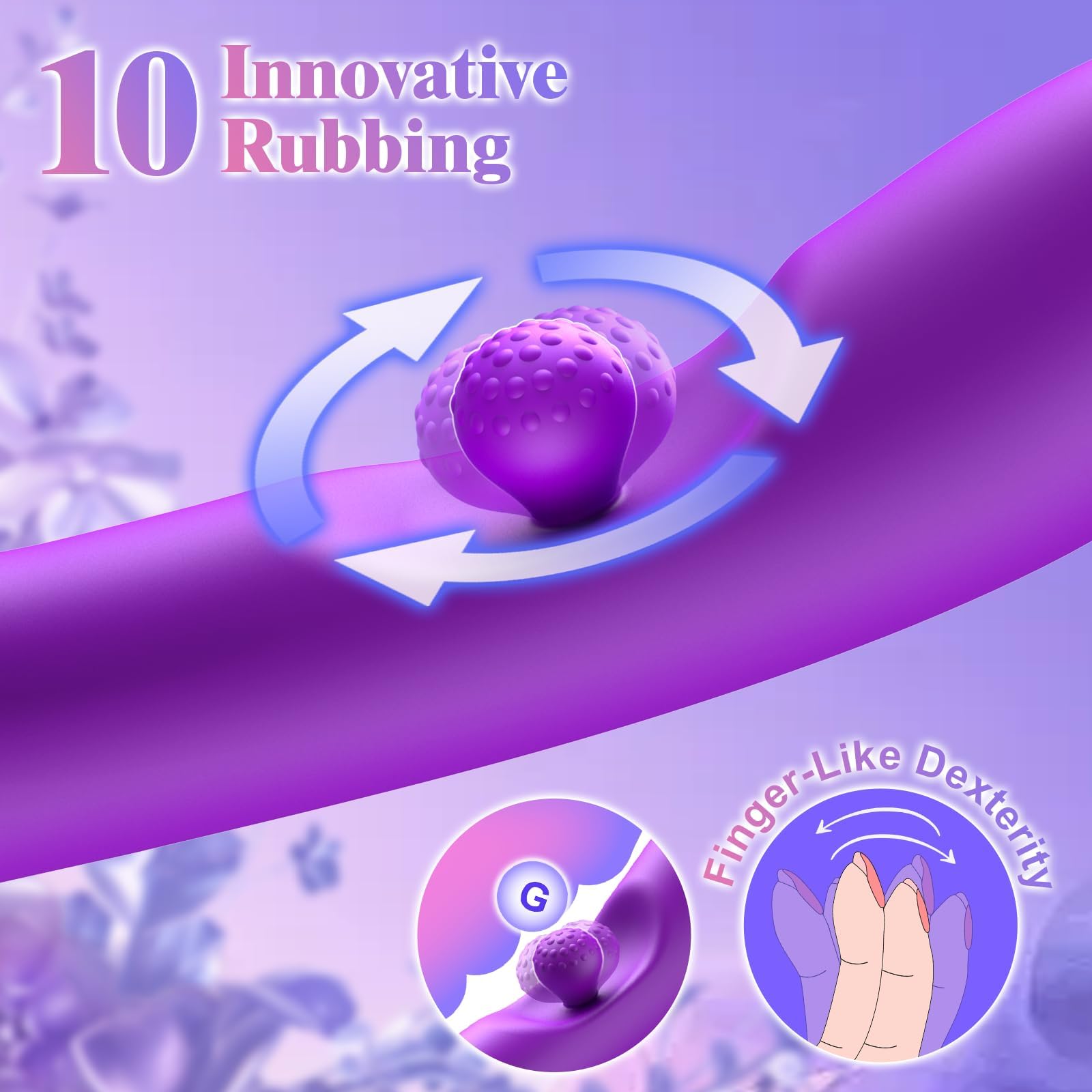3-in-1 Rotating Rabbit Vibrator – G Spot, Clit & A-Spot Stimulation with 24 Custom Modes