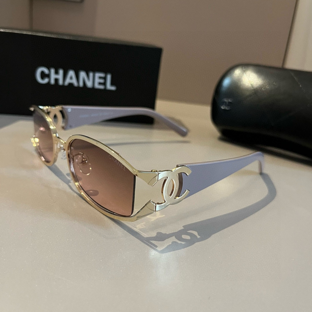 Chanel round frame sunglasses