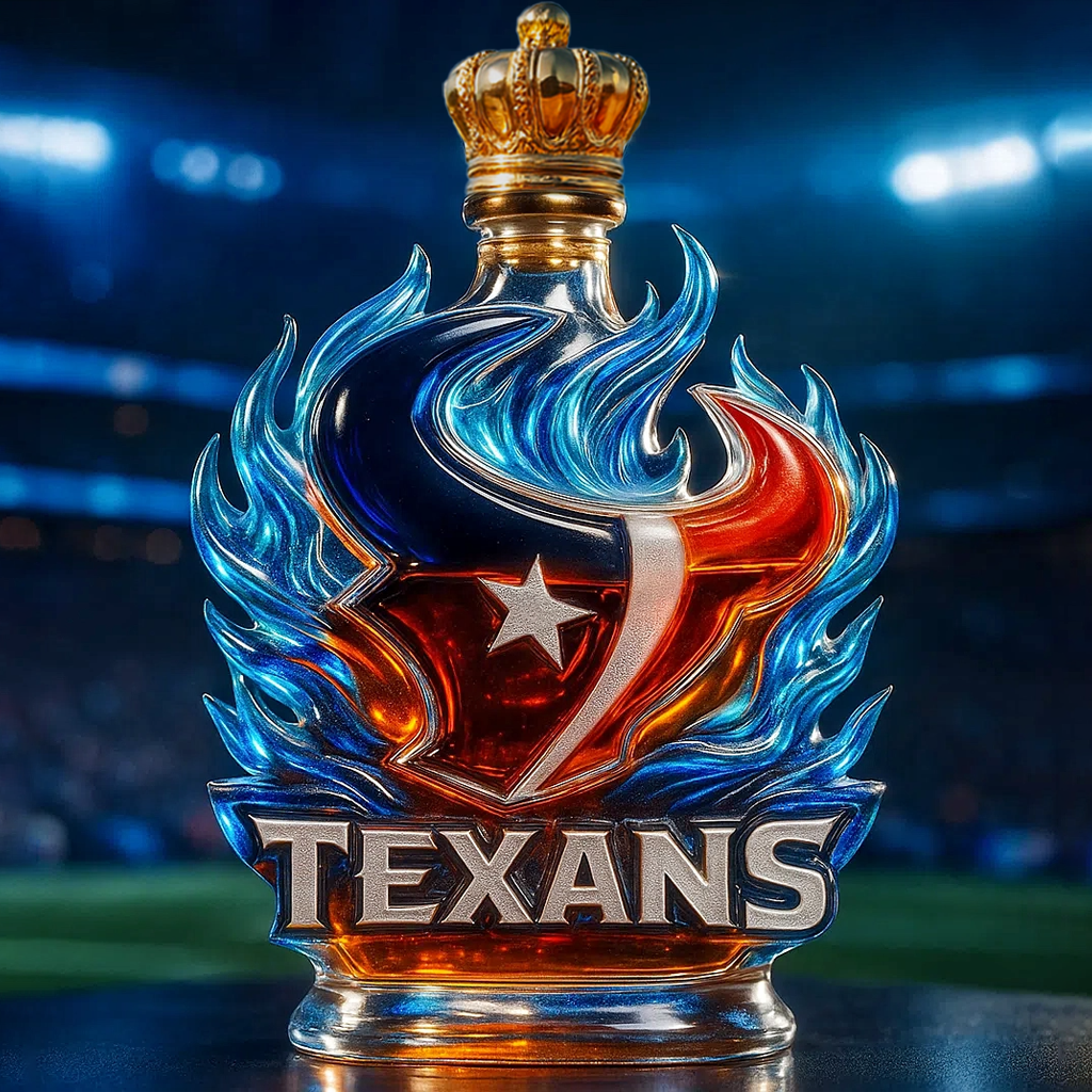Fire of the Lone Star, Spirit of the Bull——Houston Texans Whiskey Bottle