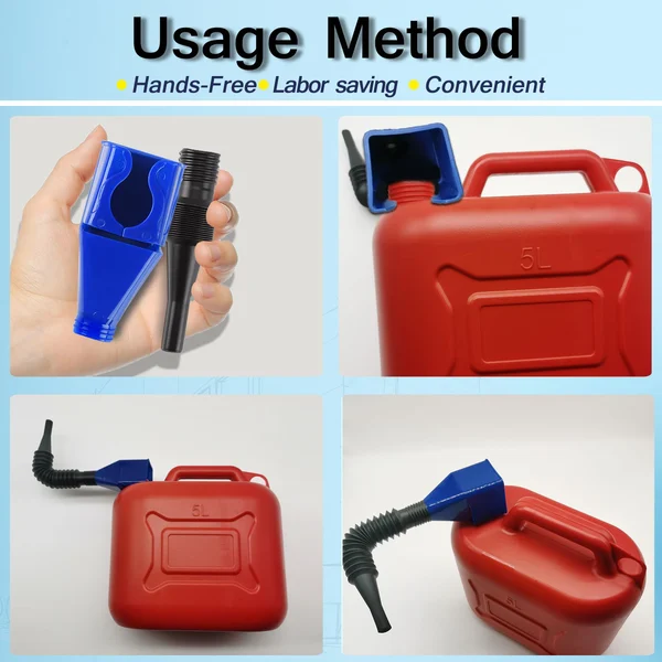 🔥Last Day 50% OFF🔥Portable Adjustable Plastic Fuel Funnel
