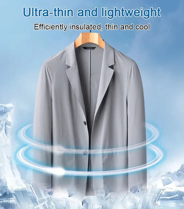 Men's Ice Silk Lightweight Suit Jacket