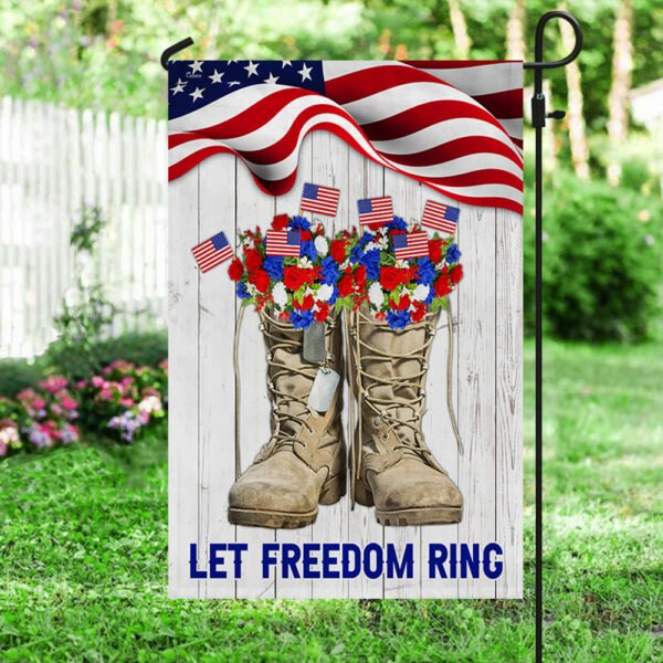 (🔥Last Day Promotion-SAVE 50% OFF)Veteran Boots Flag Thank You Veterans Let Freedom Ring-BUY 2 GET 10% OFF & FREE SHIPPING