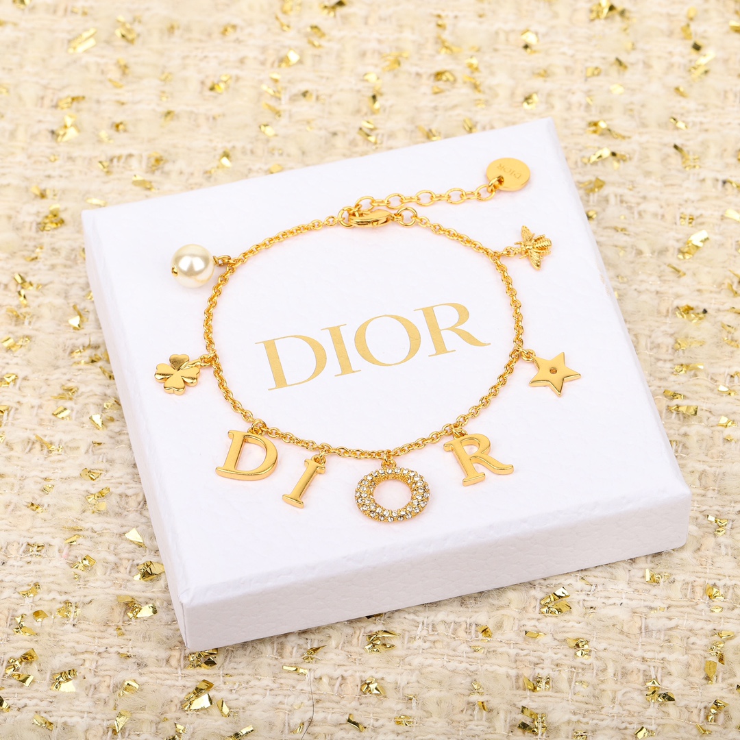 Dior Letter Bee Star Bracelet