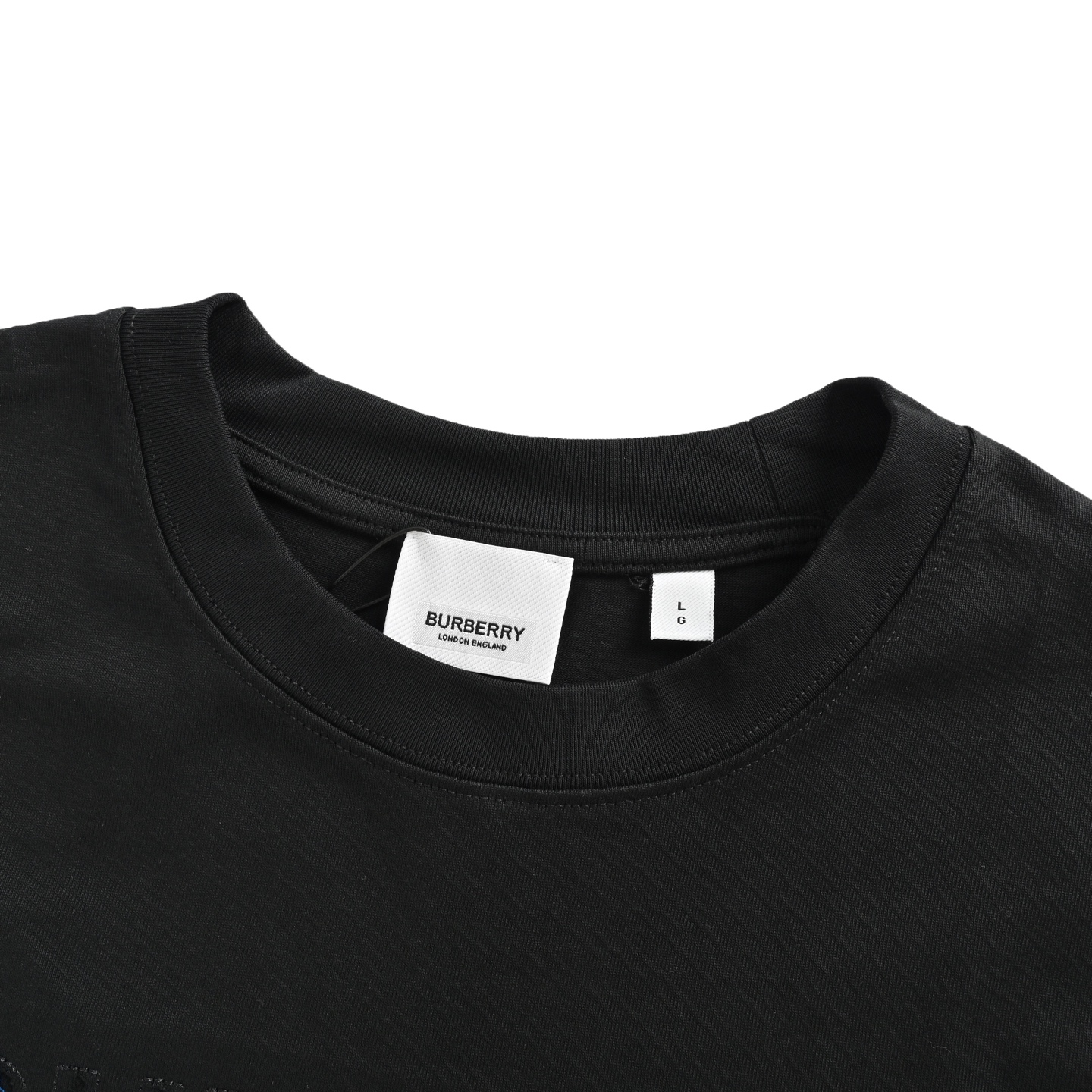 Burberry 25ss back hollow patch embroidered war horse short sleeve