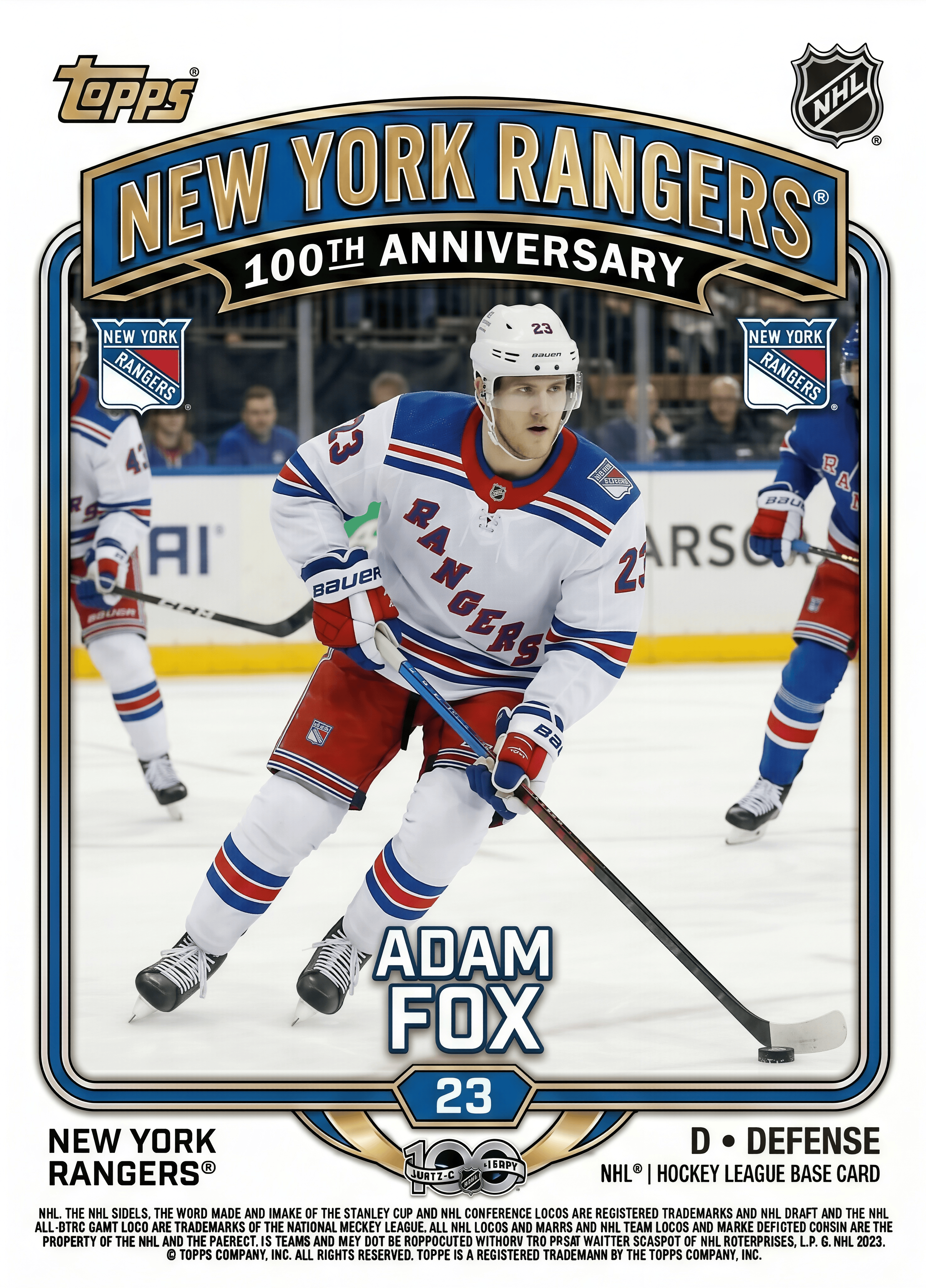 2026 New York Rangers 100th Anniversary Hobby Box