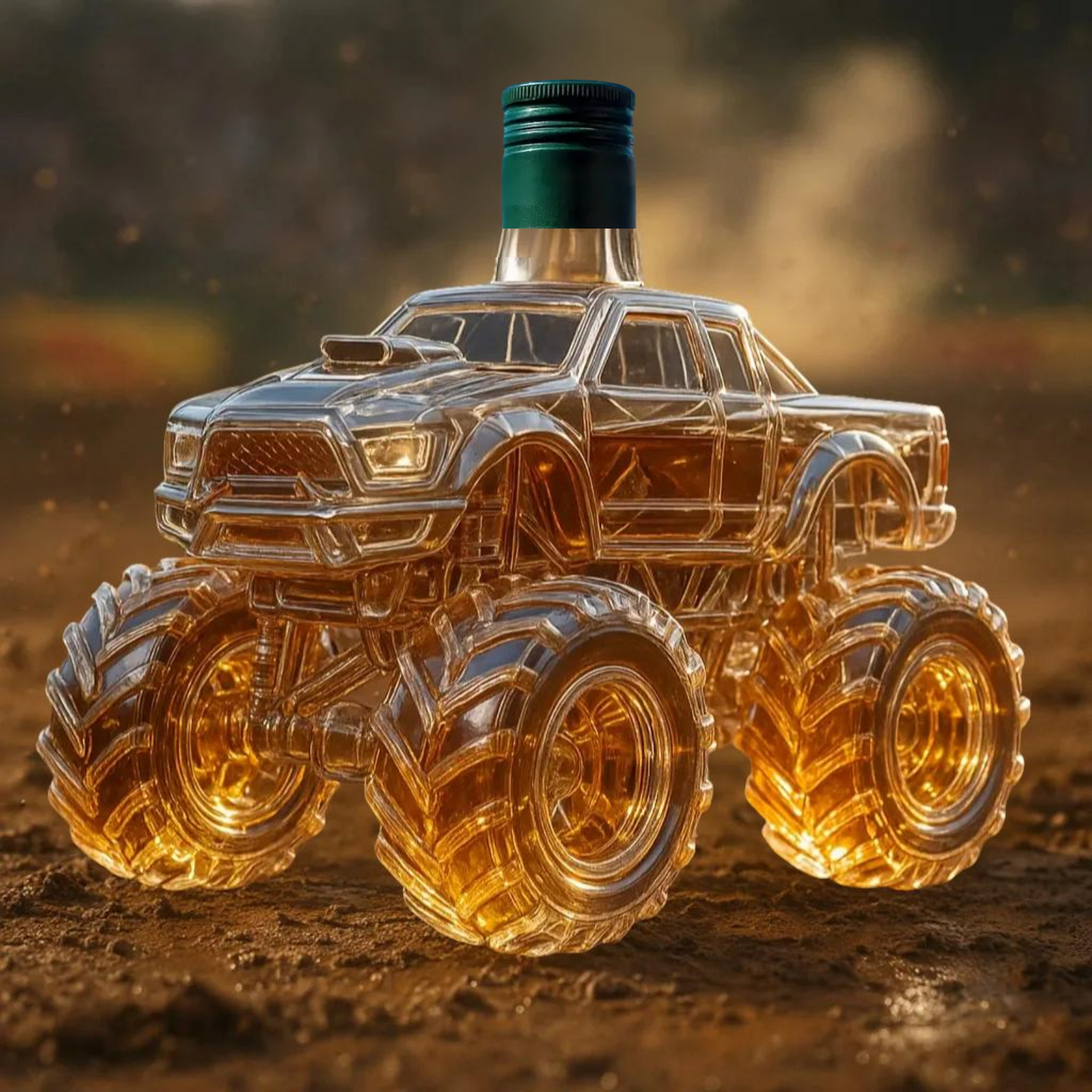 Monster Truck Whiskey Bottle