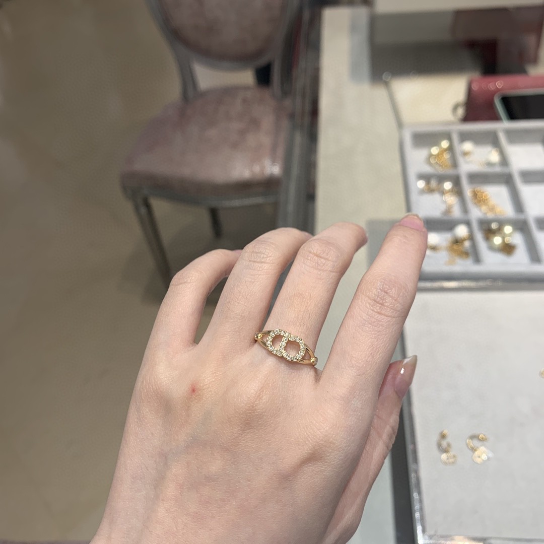 Dior Alphabet Full Diamond Ring