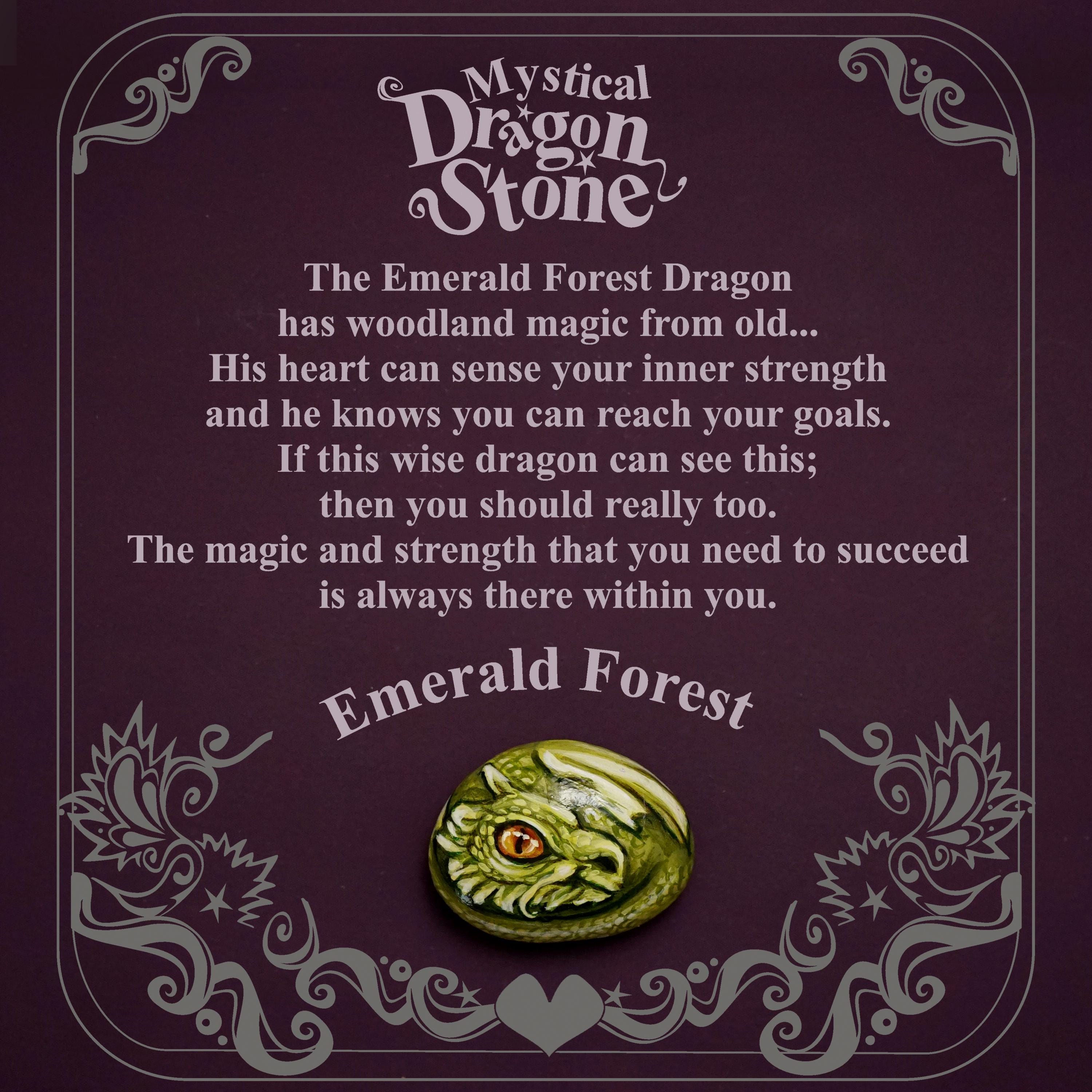 Painted dragon worry stone | Christmas present