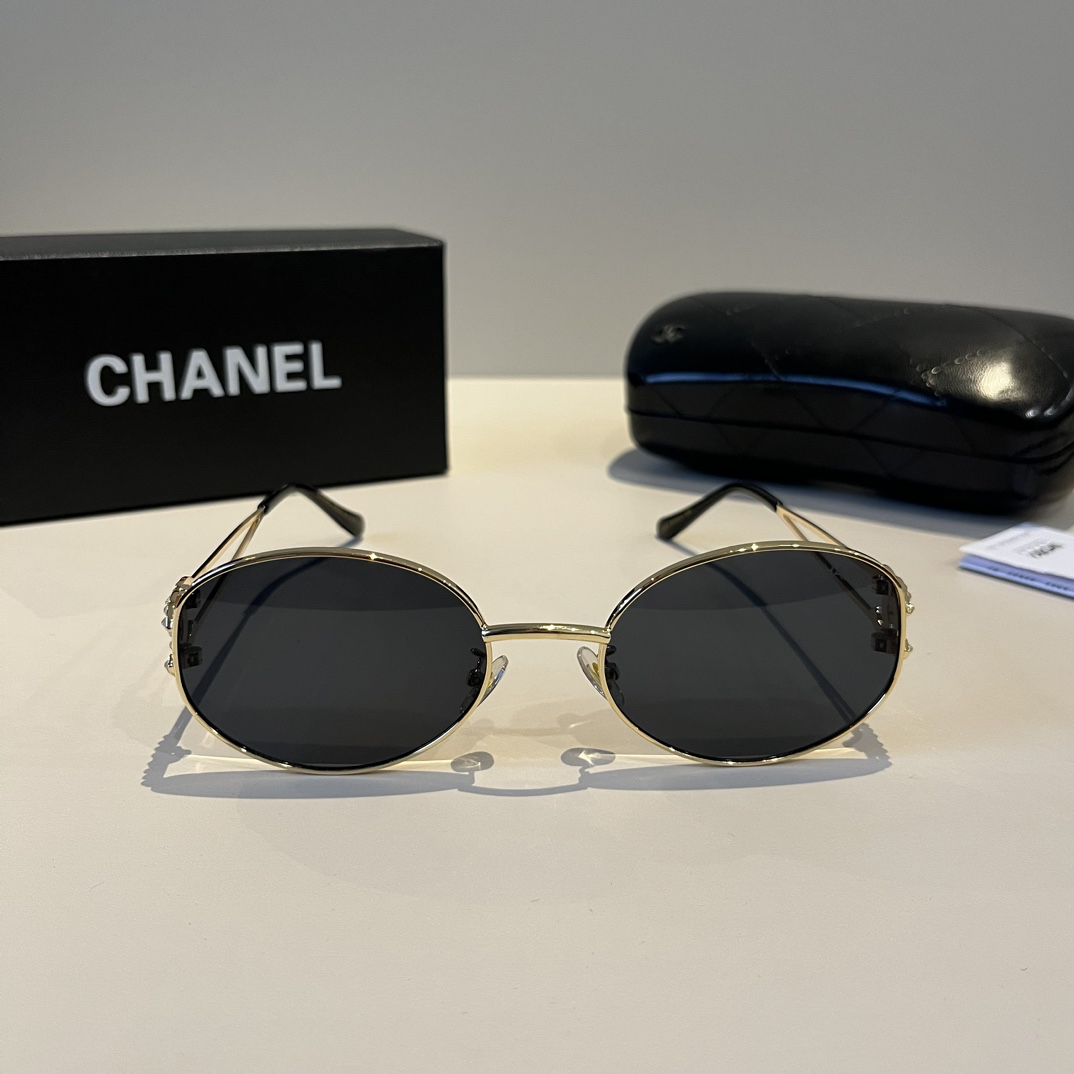 Chanel round frame sunglasses