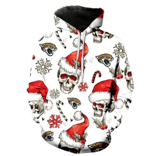JACKSONVILLE JAGUARS 3D HOODIE SKULL 117