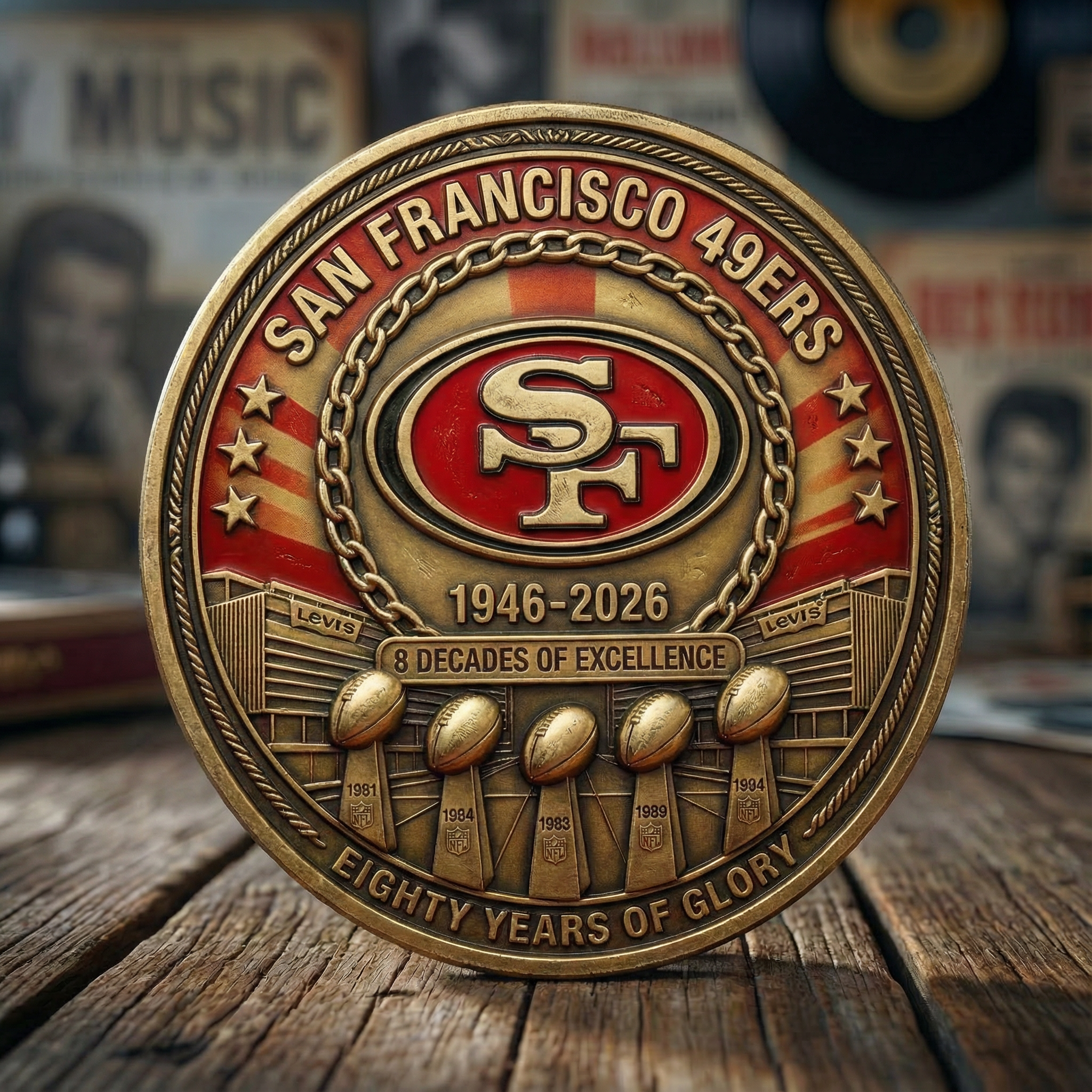 San Francisco 49ers 80th Anniversary Commemorative coin