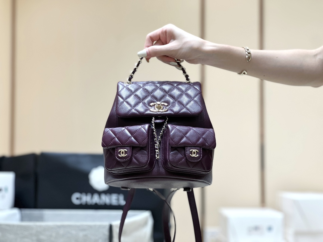 Chanel 24A duma double backpack 3860