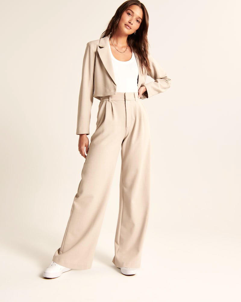 🎄Christmas Special Sale-[SAVE 50% OFF]--Wide-Leg Tailored Pants--BUY 2 GET 15% OFF & FREE SHIPPING