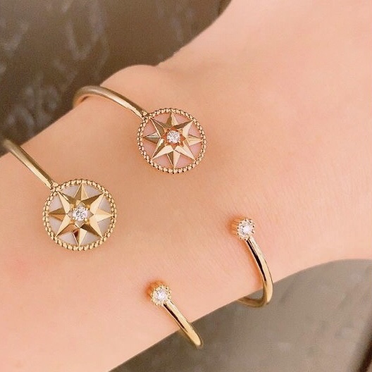 Dior eight-pointed star compass open bracelet