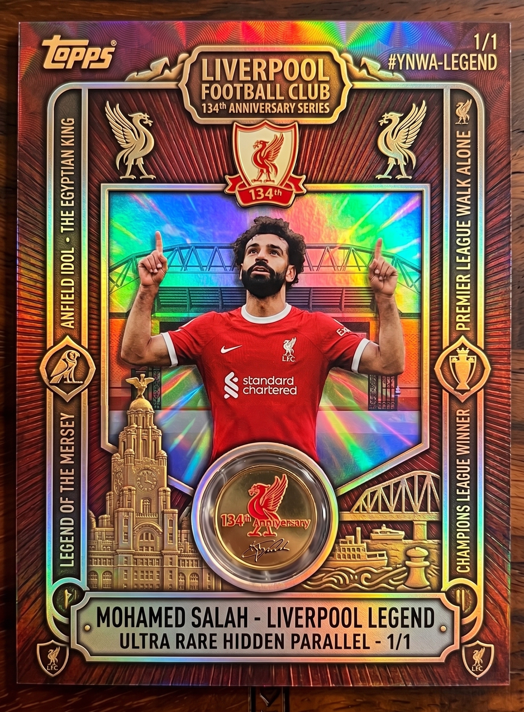 Liverpool Football Club 134th Anniversary Legacy Collection Cards