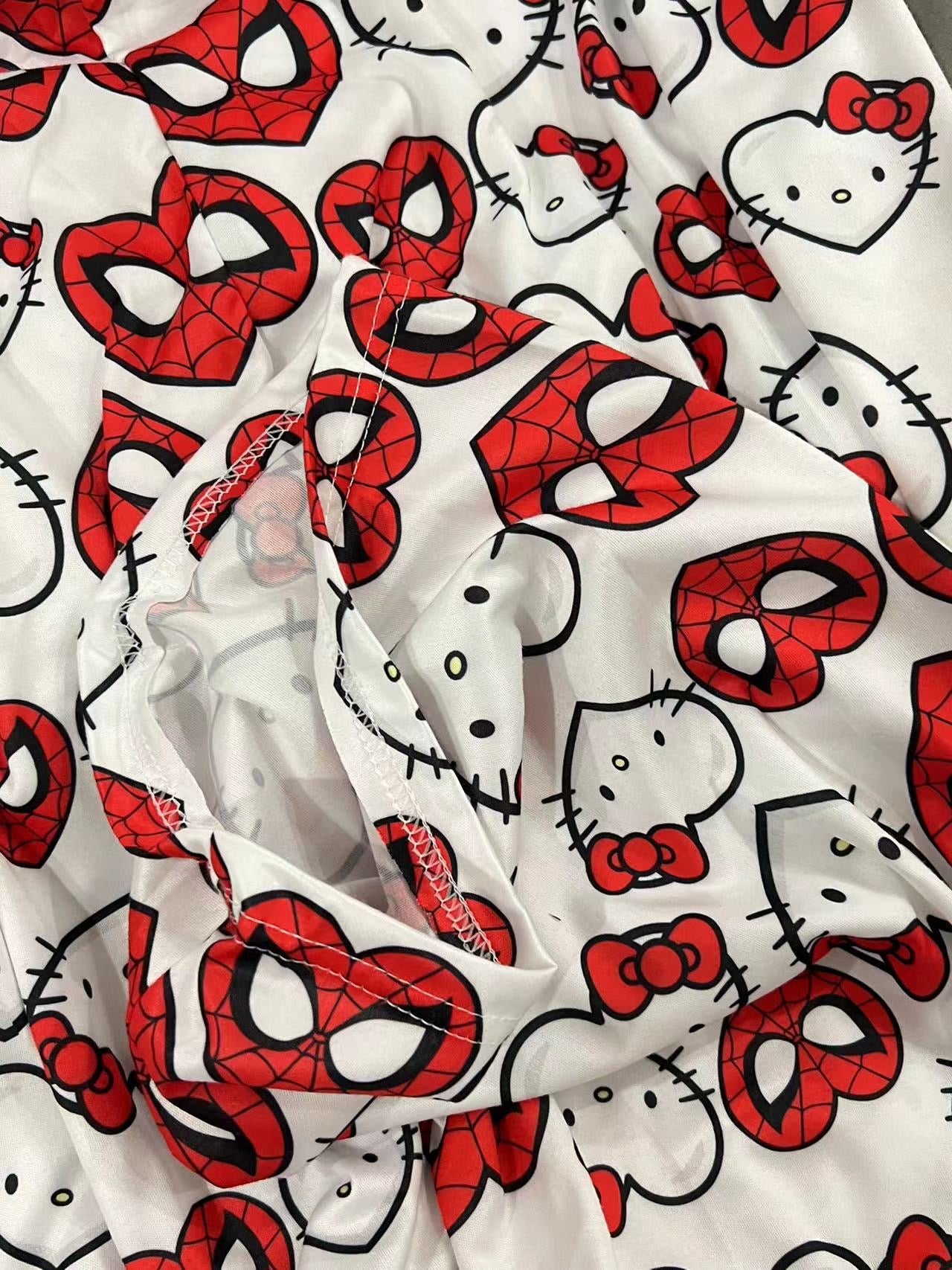 Hellokitty Spiderman Pajama Pants Sleepwear