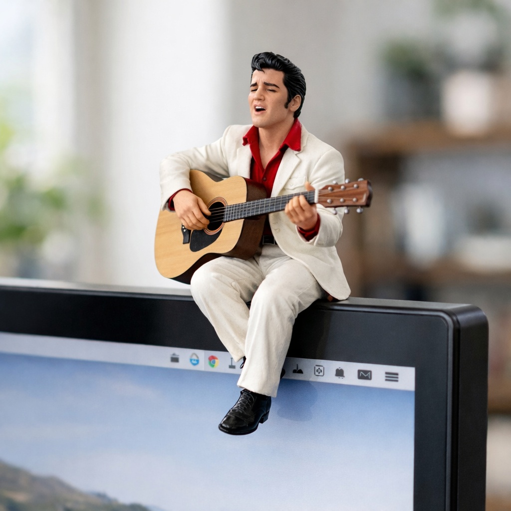 E🎸vis Desk Companion Resin Figurine