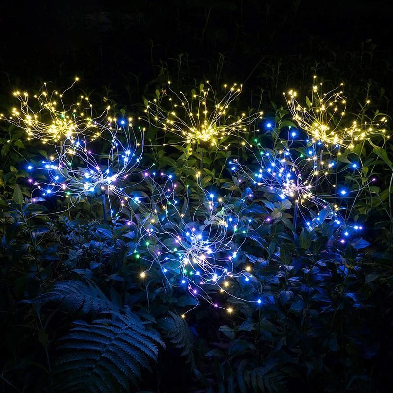 ( Last Day Promotions - 50% OFF)🔥Waterproof  Solar Garden Fireworks Lamp