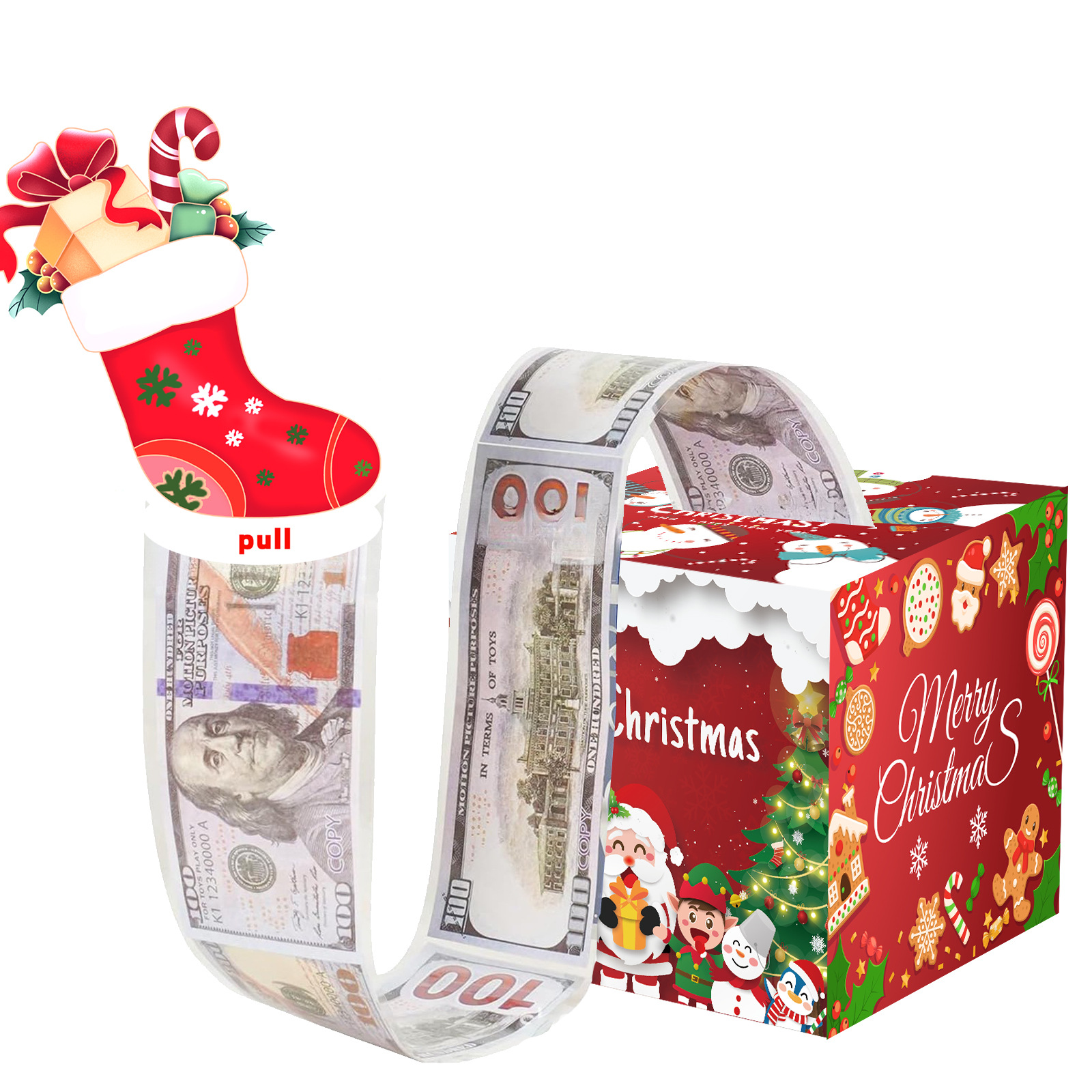 🎄Early Christmas Sale 49% OFF🎄Christmas Money Box for Cash Gift