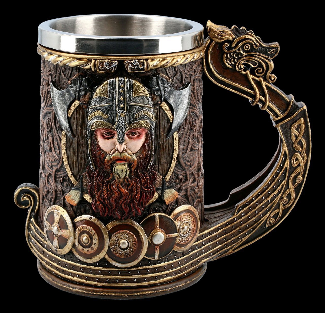Medieval Viking dragon cup