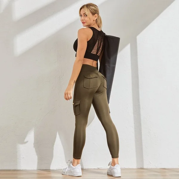 Women's Pocket Sexy Stretch Leggings Fitness Track-BUY 2 FREE SHIPPING