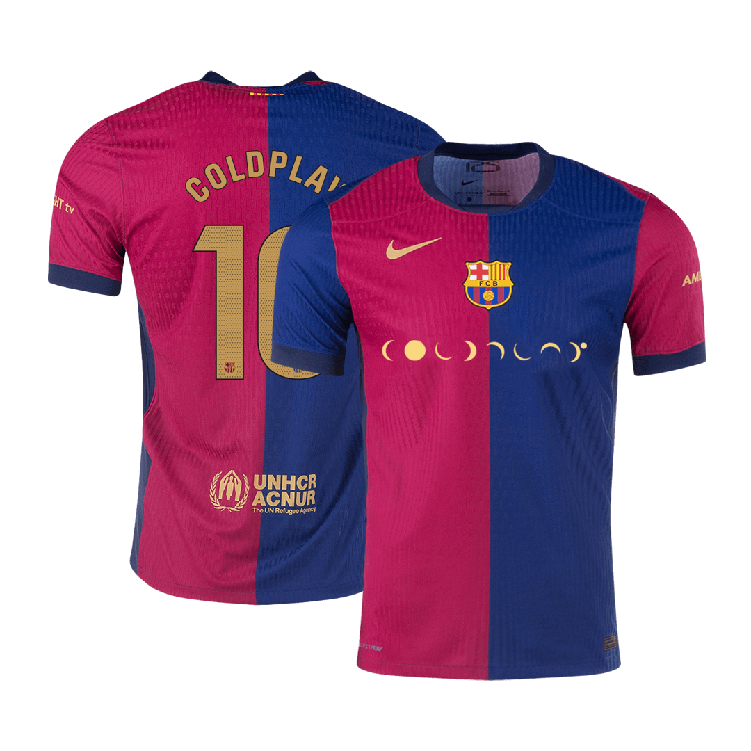 Authentic COLDPLAY #10 Soccer Jersey Barcelona 2024/25