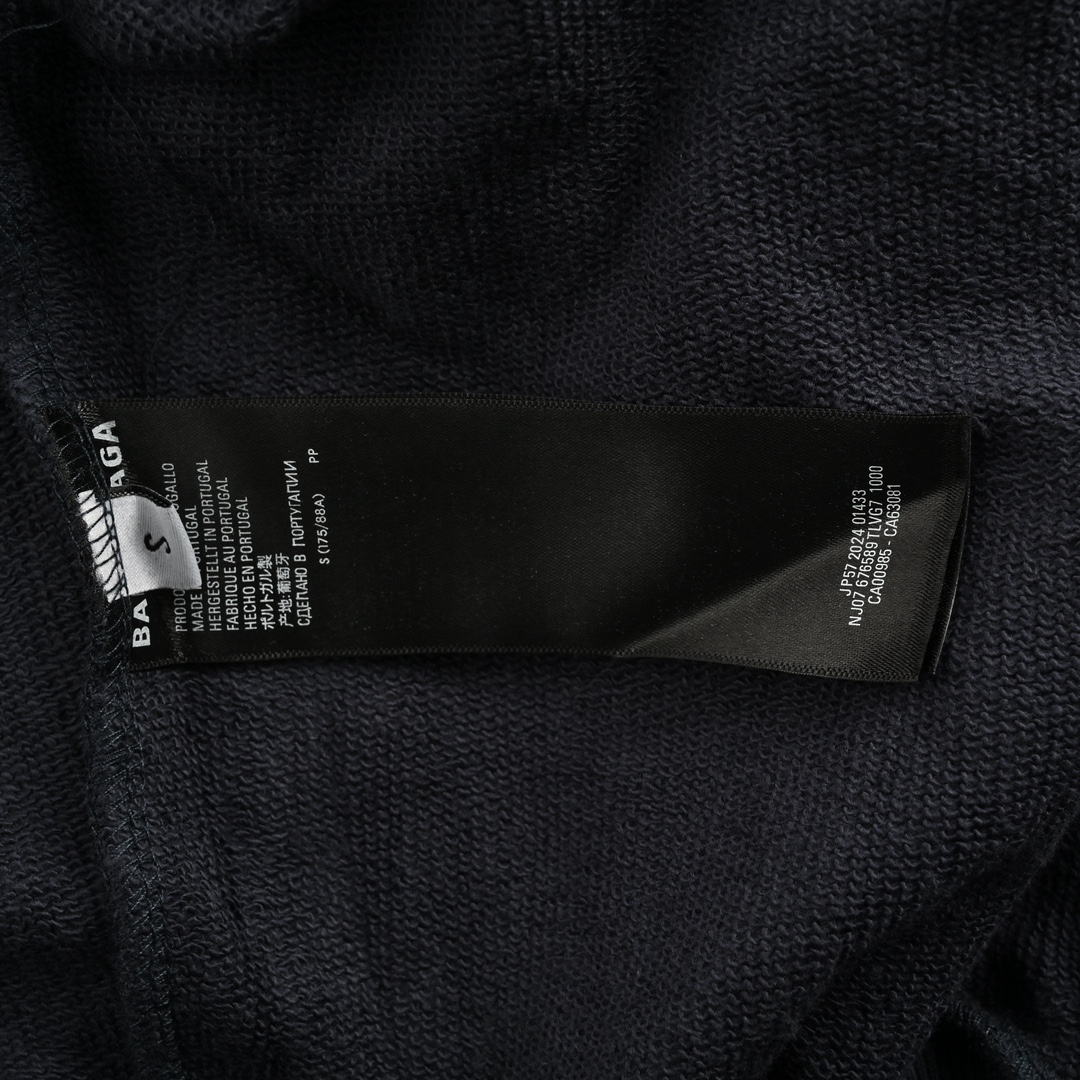 Balenciaga 24Fw heavy-duty faux two-piece zipper jacket