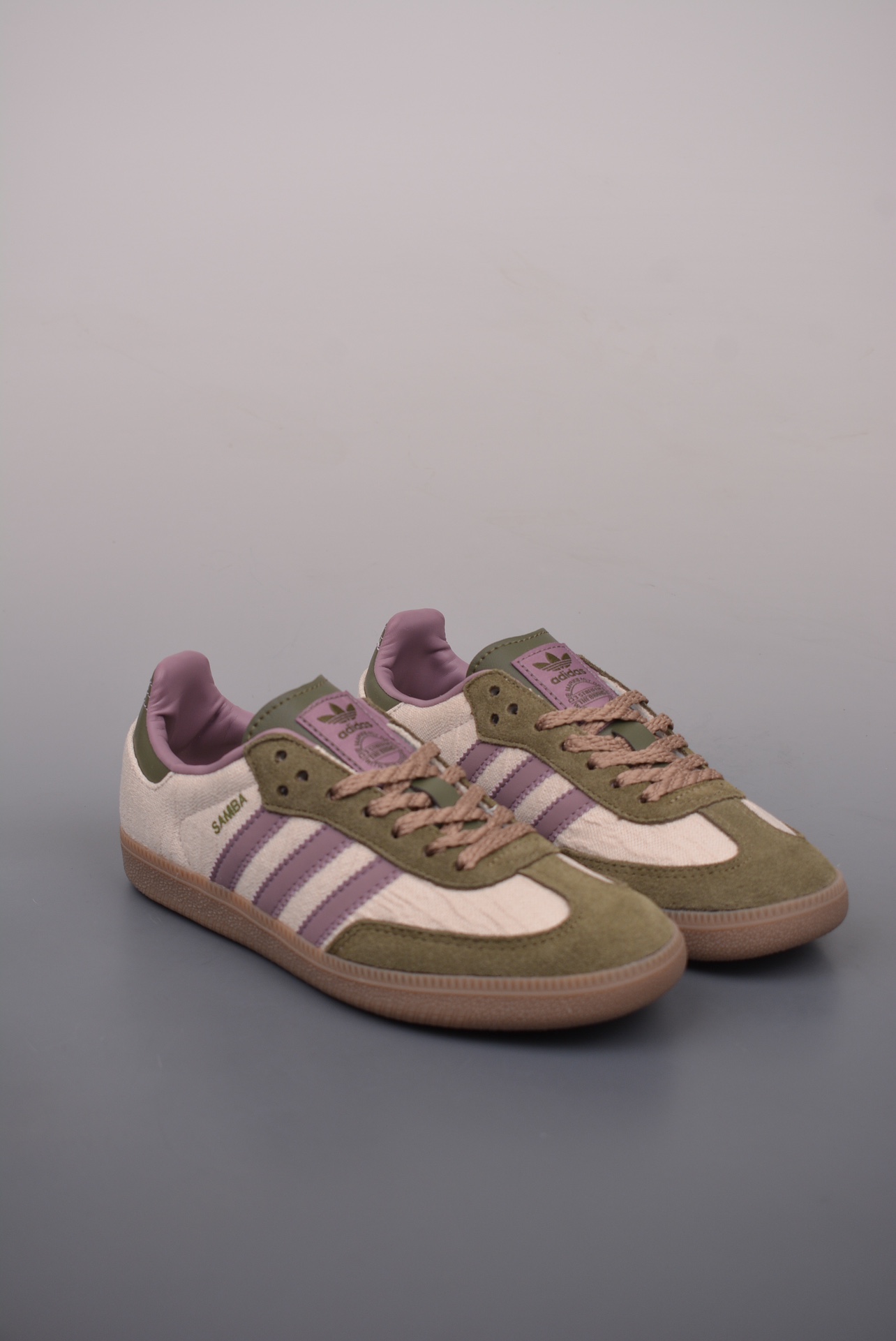 Adidas Originals Samba OG Green Purple Beige JP5675